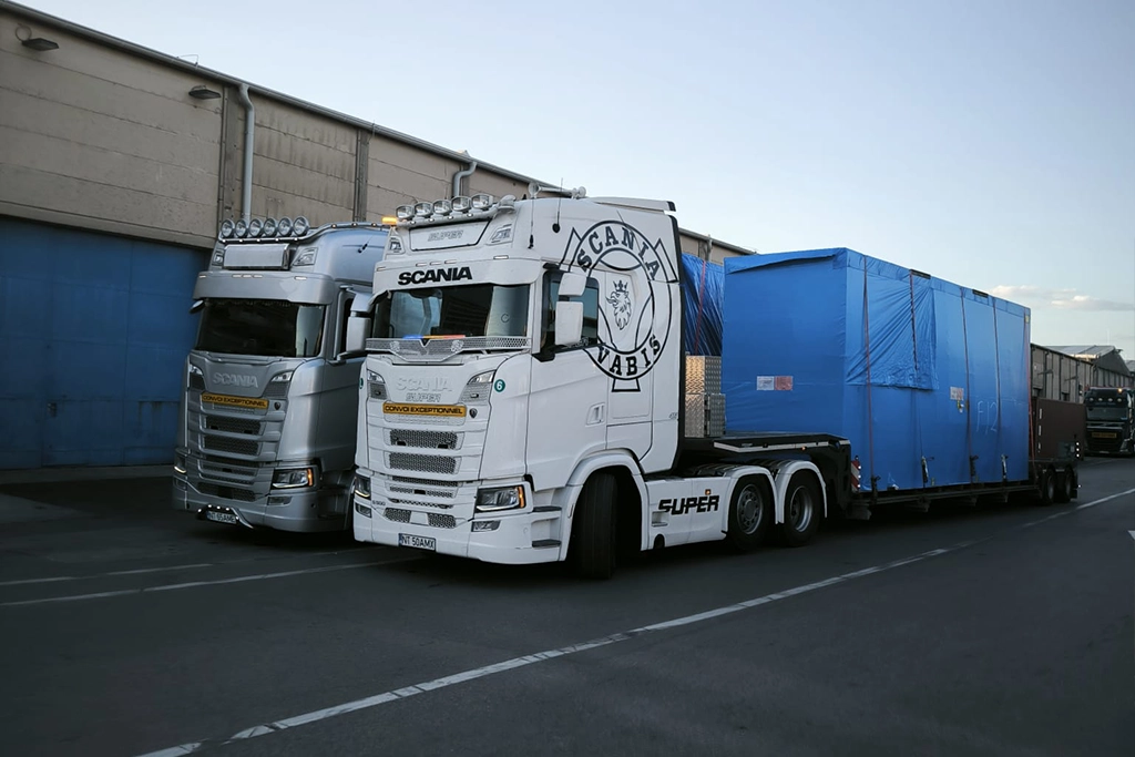 Evotrans AME transport agabaritic exceptional transport